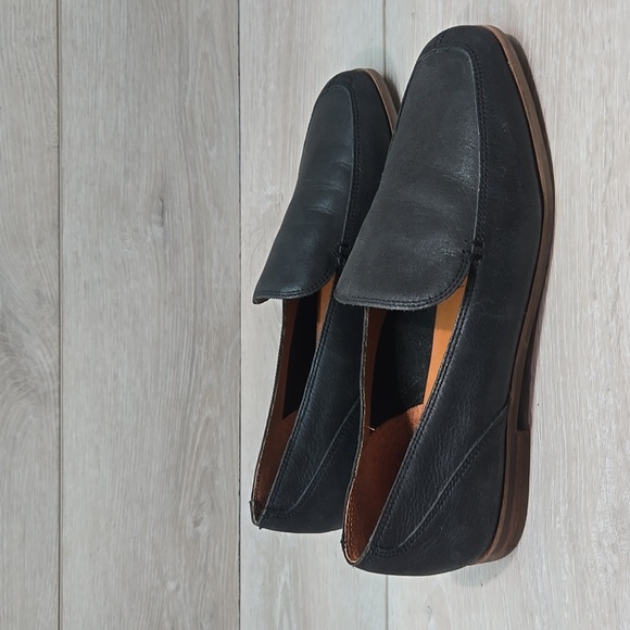 Lucky Brand Women Canyen Black Leather Loafers Slip On Shoes Sz 7M - Picture 2 of 12